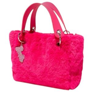 Barbie Pink Furry Tote Bag - NWT